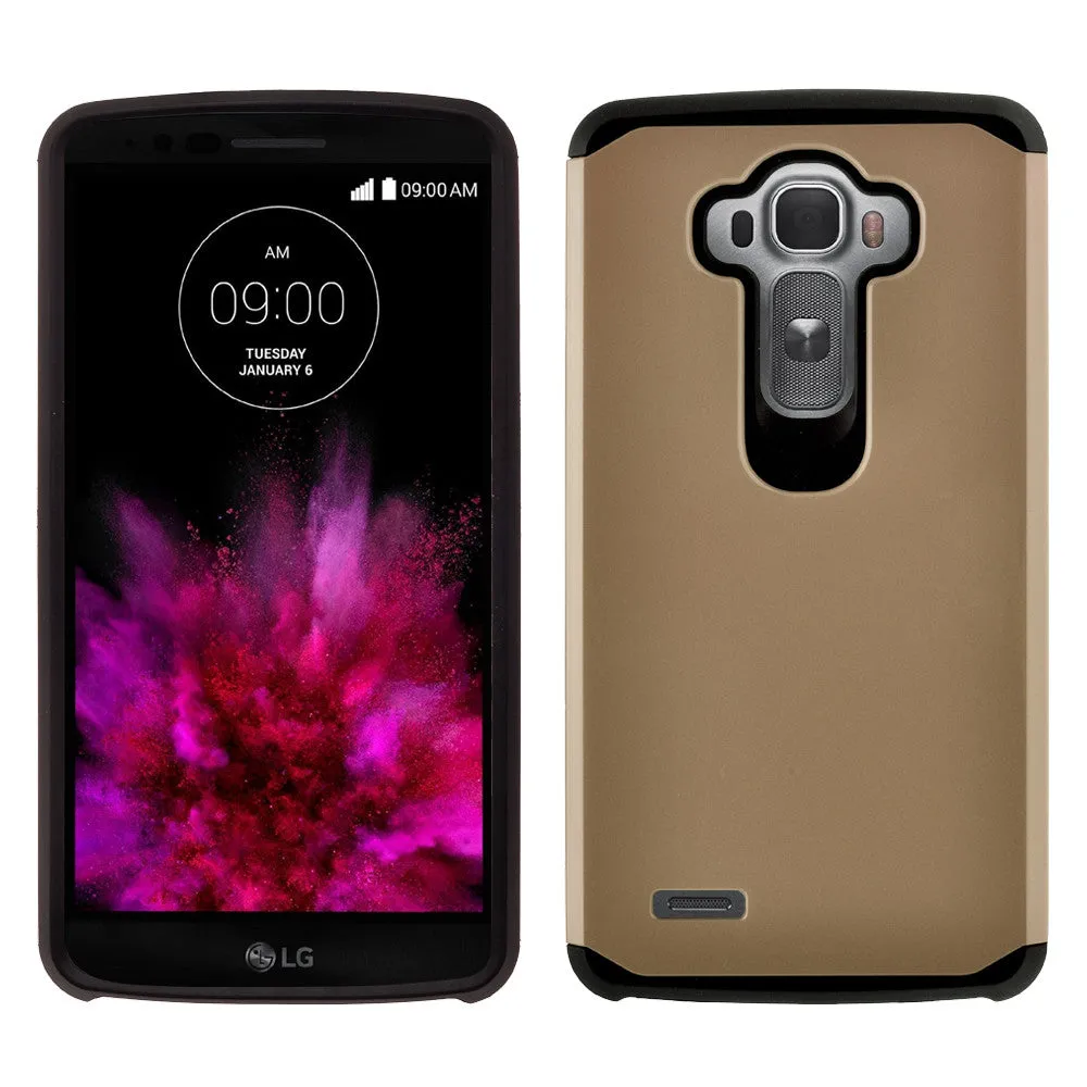 LG G4 Case, Slim Hybrid [Shock/Impact] Absorption Dual Layer Case - Gold
