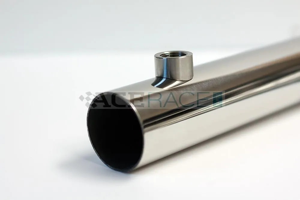 M12 x 1.25 O2 Sensor Bung - Coped for 1.500"-2.500" OD Tube - 304 Stainless