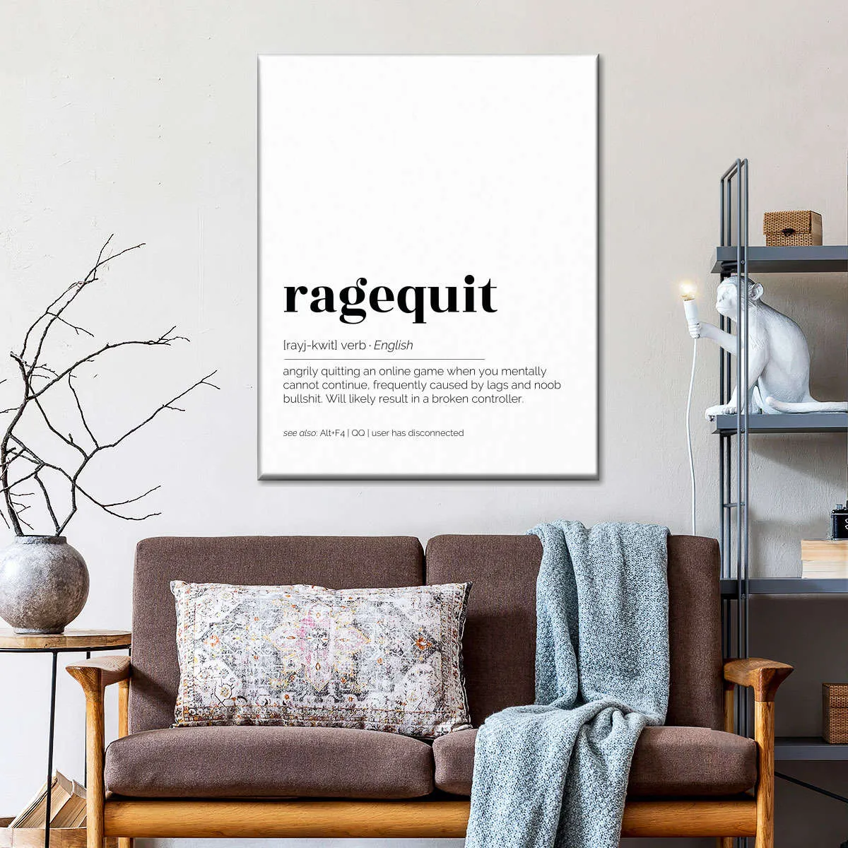 Meaning Of Ragequit Wall Art