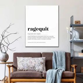 Meaning Of Ragequit Wall Art