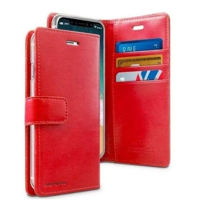 Mercury Blue Moon Diary Case for iPhone 13 Pro - Red