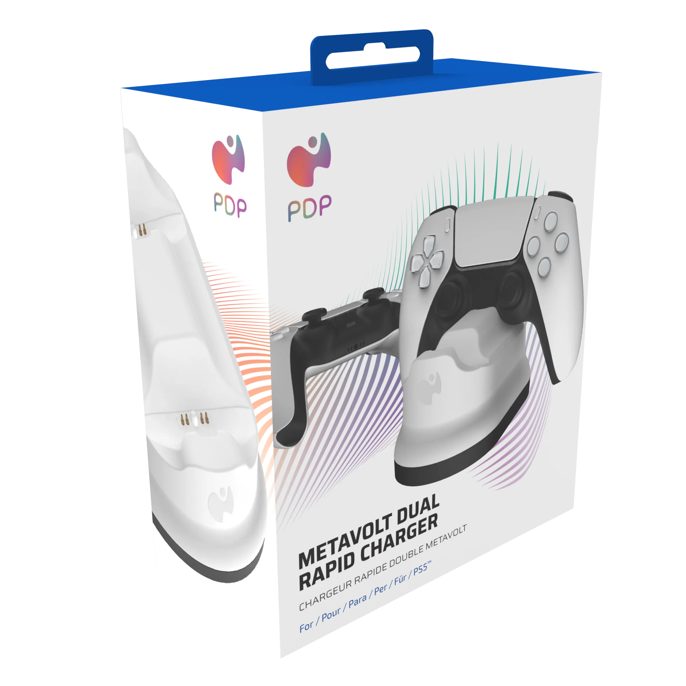 METAVOLT Dual Rapid Charger: Void White for PS5