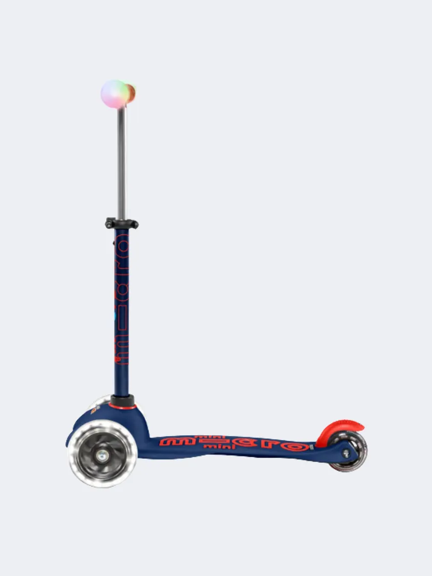 Micro Battery Mini Deluxe Magic Kids Skating Scooter Navy Blue