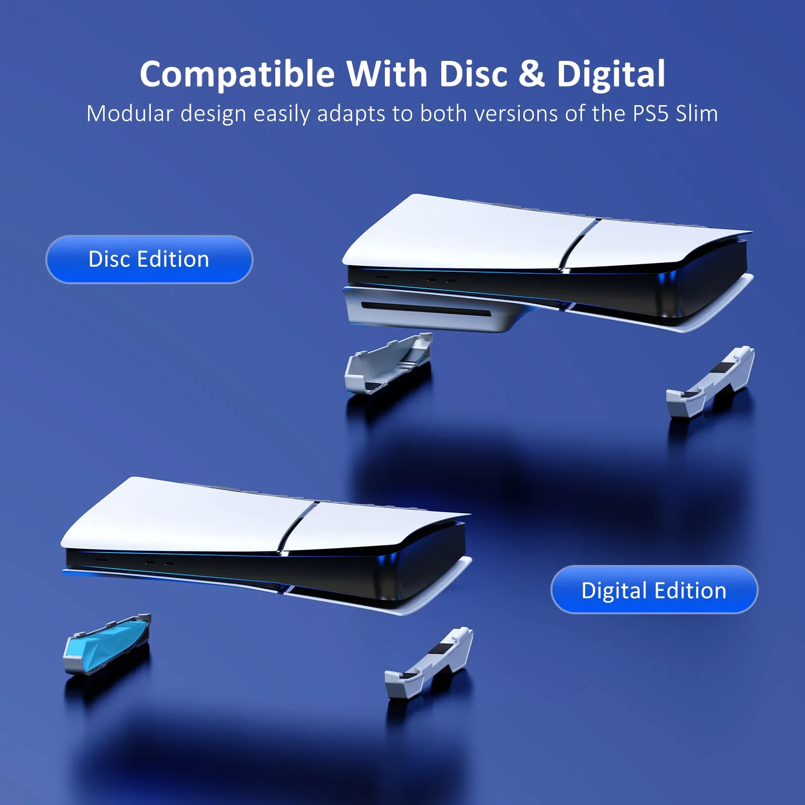 NexiGo PS5 Slim Horizontal Stand with Fan