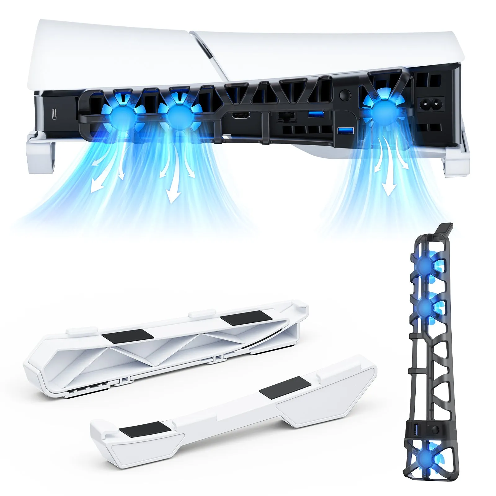 NexiGo PS5 Slim Horizontal Stand with Fan