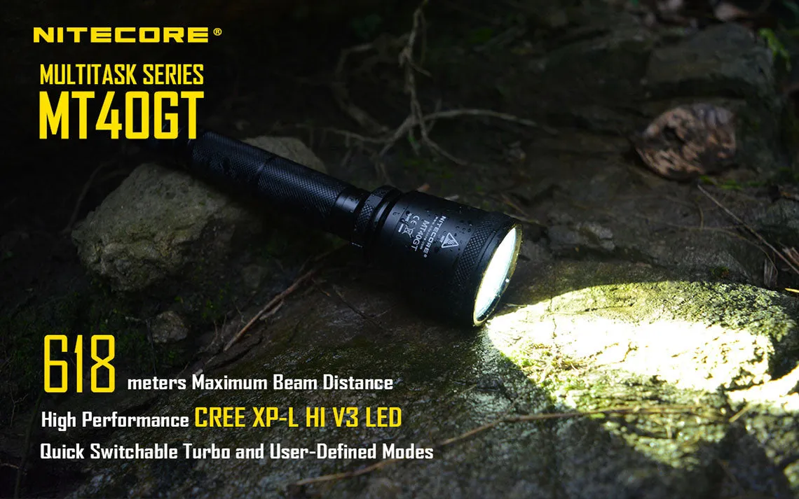 Nitecore MT40GT Cree XP-L HI V3 LED Flashlight - 1000 Lumens