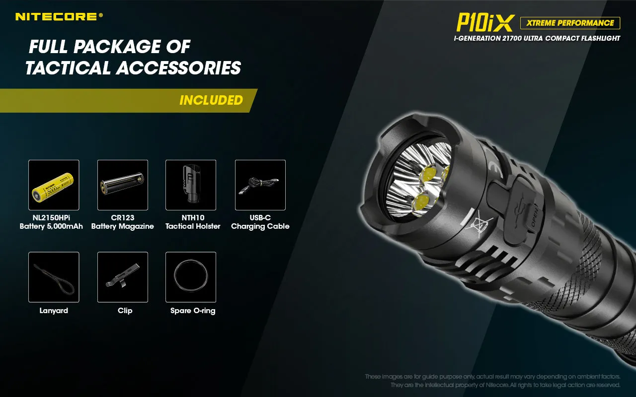 NITECORE P10iX i-Generation 21700 Ultra Compact Flashlight with 4000 lumens