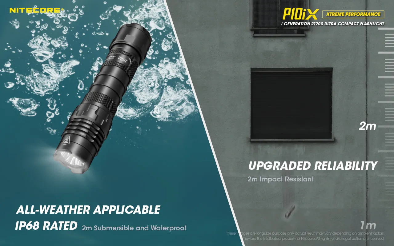 NITECORE P10iX i-Generation 21700 Ultra Compact Flashlight with 4000 lumens