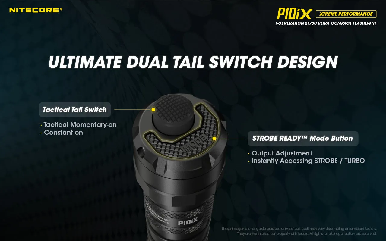 NITECORE P10iX i-Generation 21700 Ultra Compact Flashlight with 4000 lumens