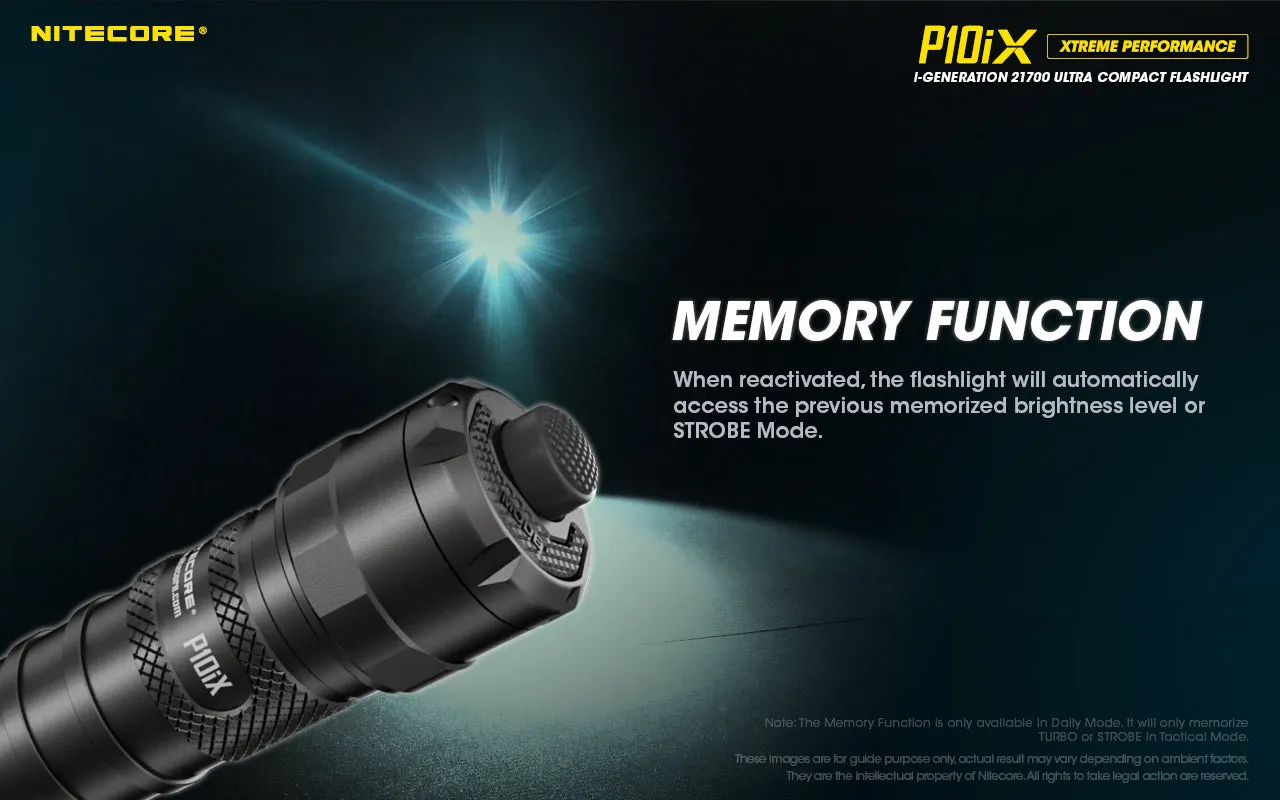 NITECORE P10iX i-Generation 21700 Ultra Compact Flashlight with 4000 lumens