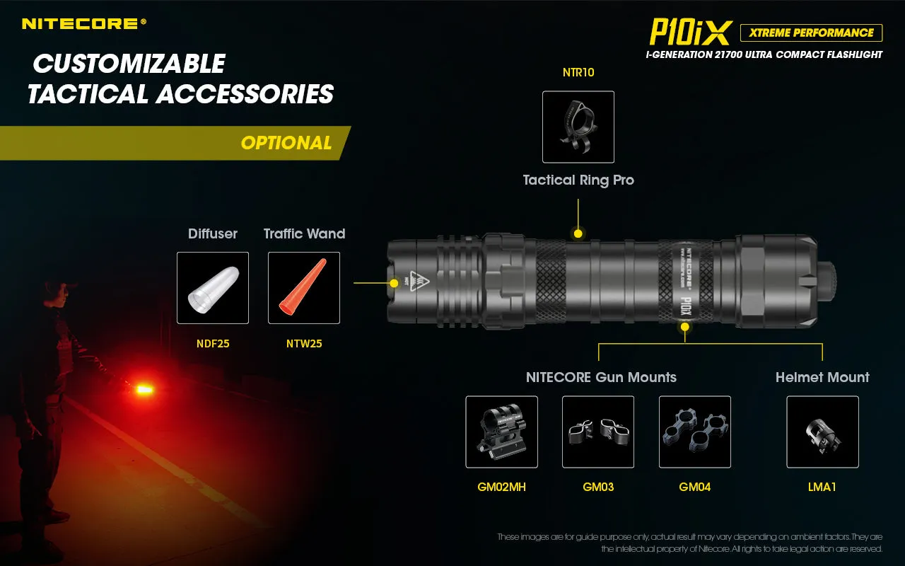 NITECORE P10iX i-Generation 21700 Ultra Compact Flashlight with 4000 lumens