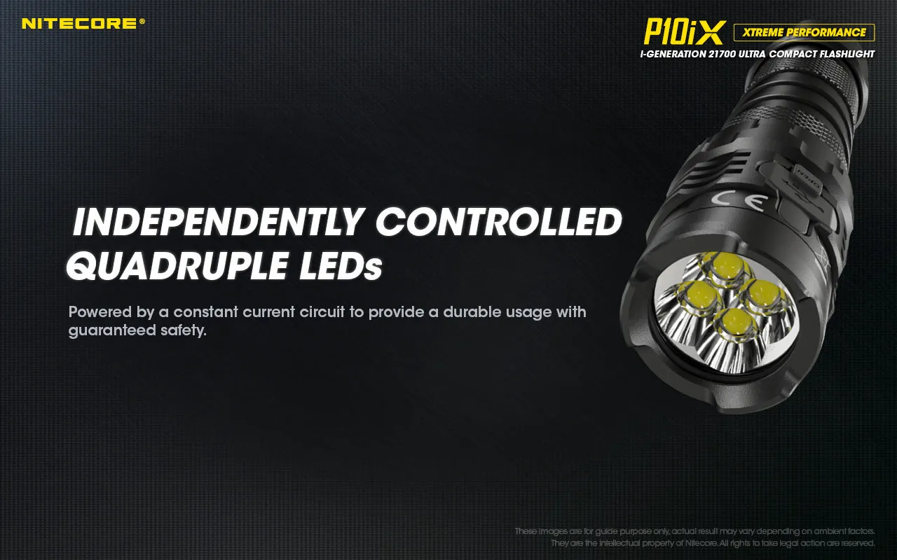 NITECORE P10iX i-Generation 21700 Ultra Compact Flashlight with 4000 lumens