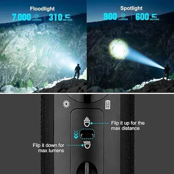 OLIGHT MARAUDERMINIBK Marauder Mini Powerful LED Flashlight With RGB