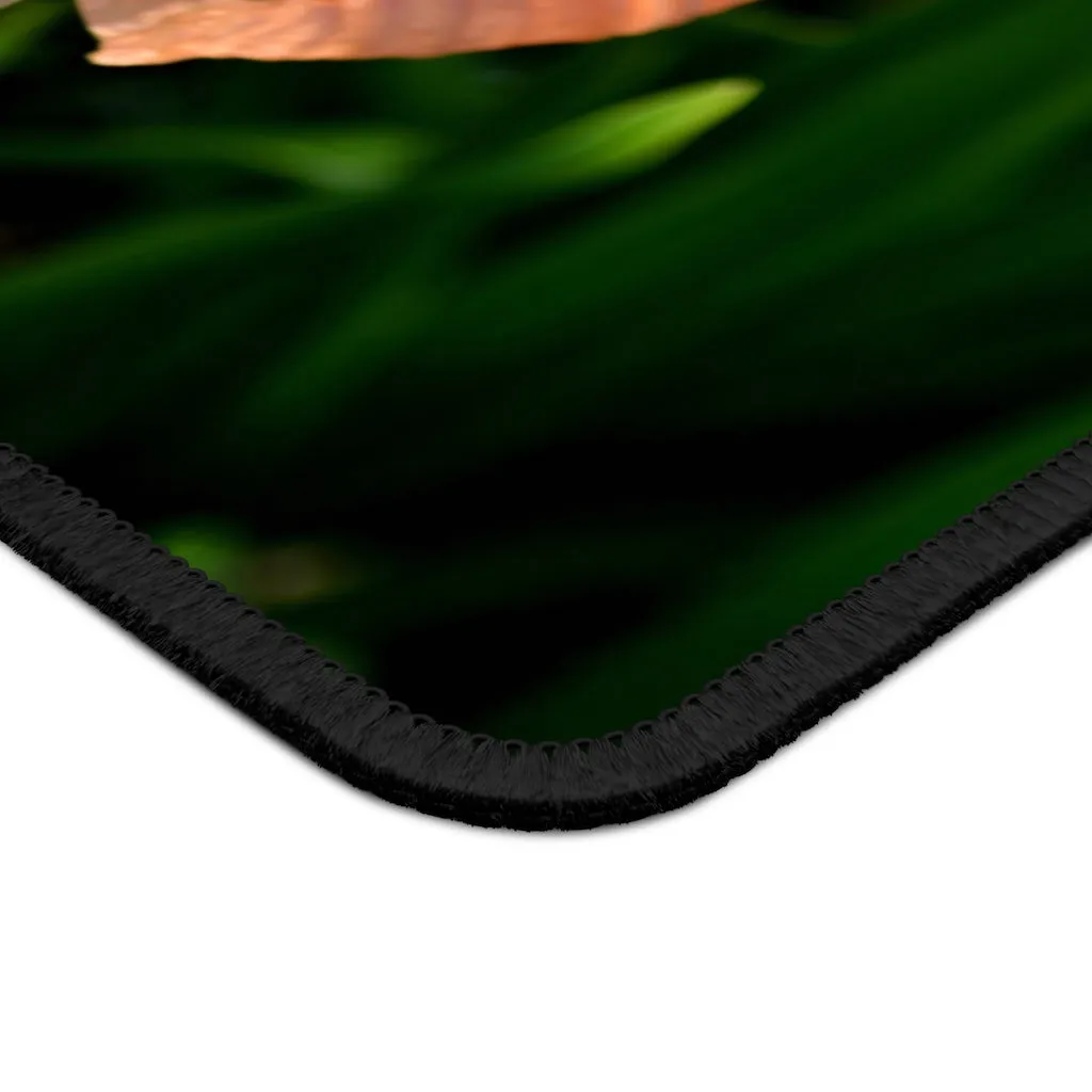 Peach and Yellow Flower Gaming Mouse Pad