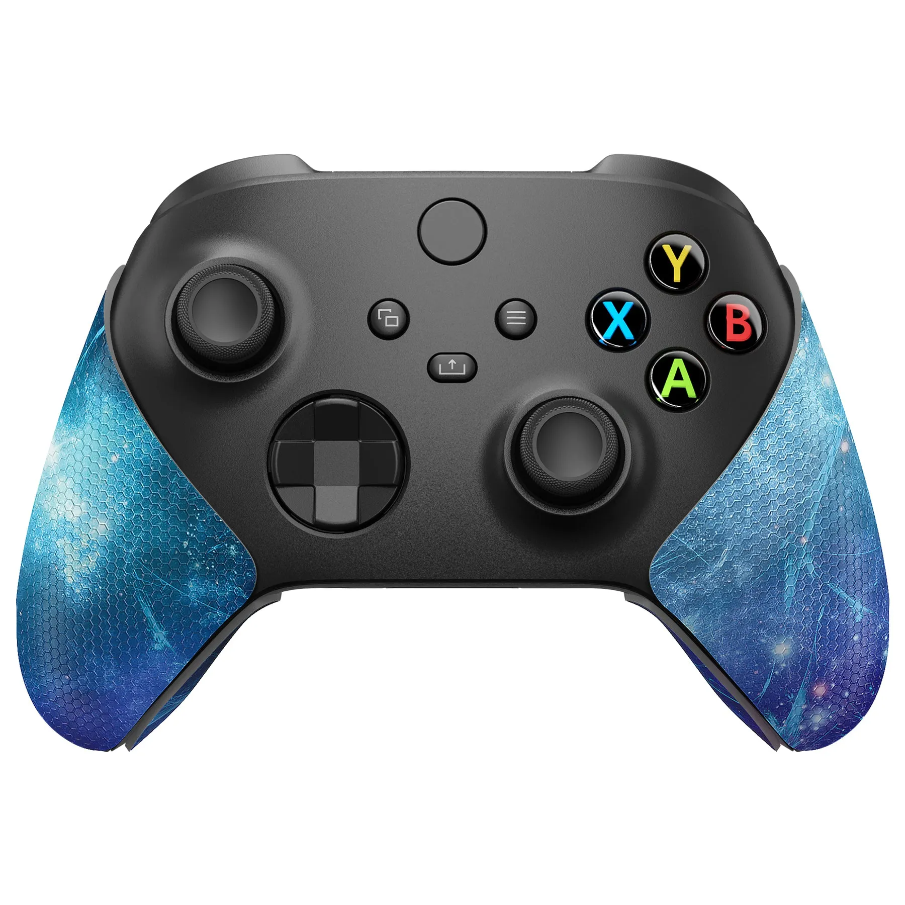 PlayVital Blue Nebula Anti-Skid Sweat-Absorbent Controller Grip for Xbox Series X/S Controller, Professional Textured Soft Rubber Pads Handle Grips for Xbox Series X/S Controller - X3PJ040