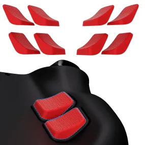 PlayVital Passion Red Back Button Enhancement Set for Steam Deck LCD, Grip Improvement Button Protection Kit for Steam Deck OLED - 2 Different Thickness - PGSDM005
