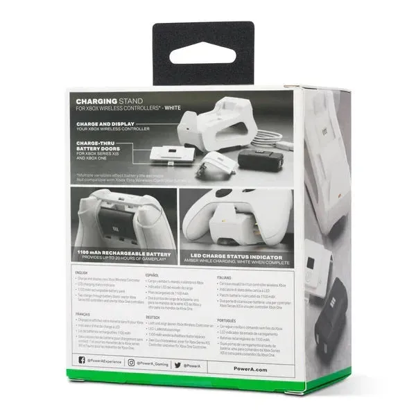 PowerA Solo Charging Stand Controller for Xbox Series X|S White
