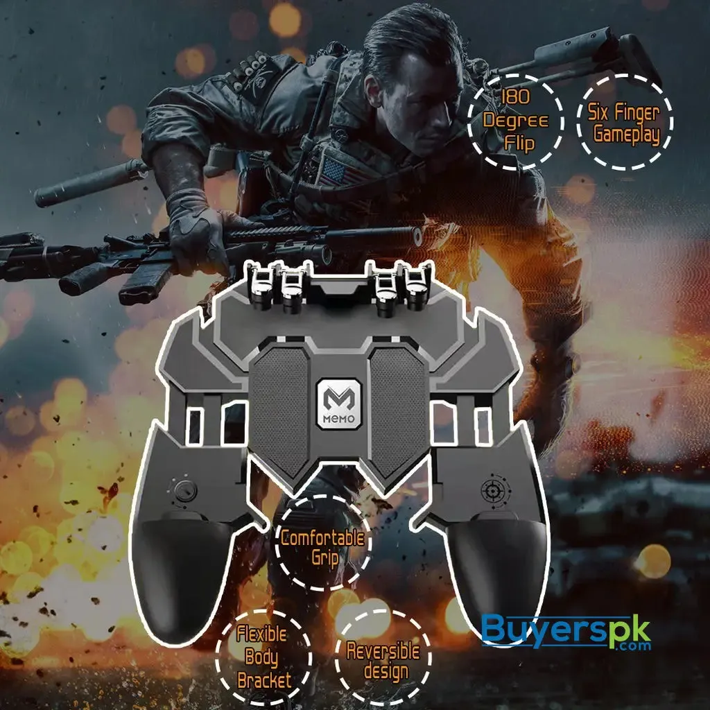 Pubg Mobile Controller Six Finger Gamepad Ak66
