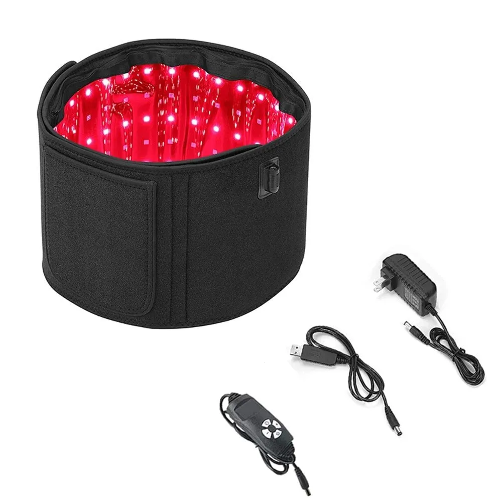 Red Light Therapy Belt 850nm 660nm Infrared Light Belt Back Pain Relief Wrap Burn Fat Belt Slimming Machine Waist Heat Pad Full Body