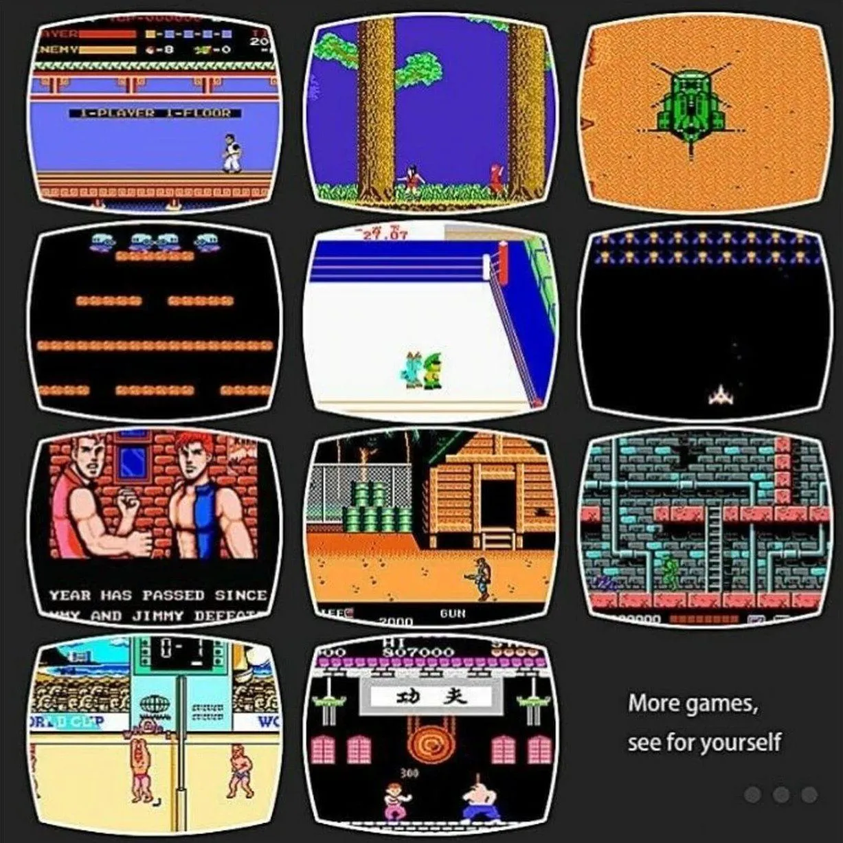 Retro Gaming Console with 600  Classic Games