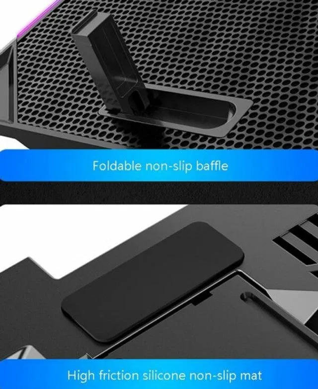 Rgb 2 Usb Port Led Laptop Cooling Pad Xf0677
