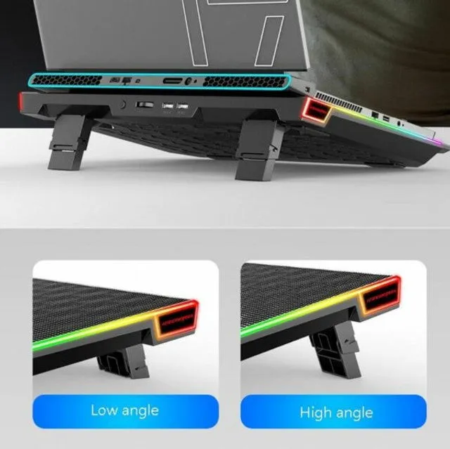 Rgb 2 Usb Port Led Laptop Cooling Pad Xf0677