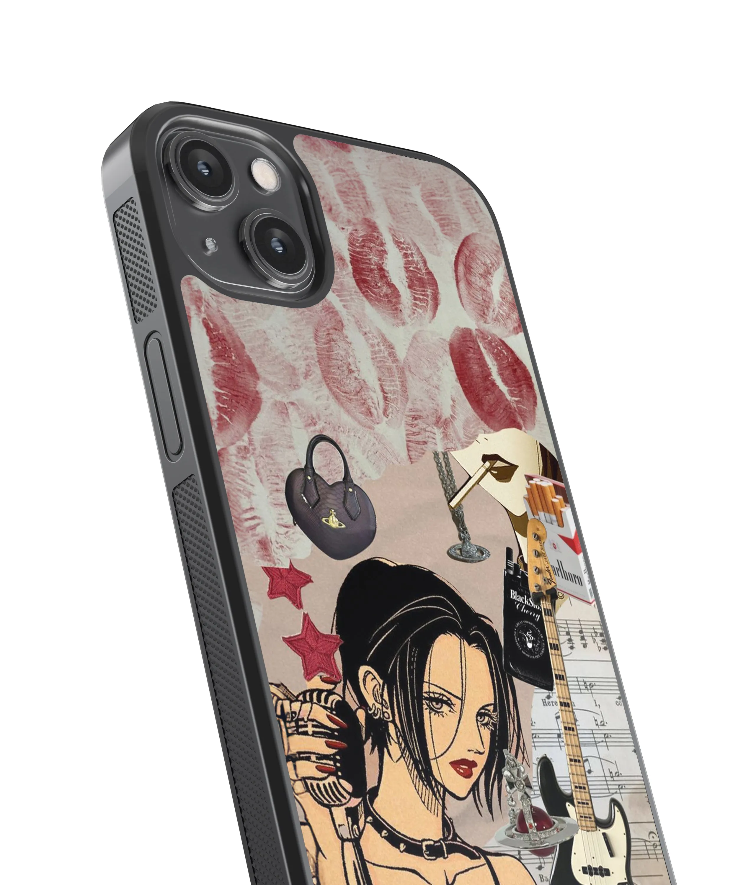 Rock n Roll Pop Culture Glass Phone Case Cover