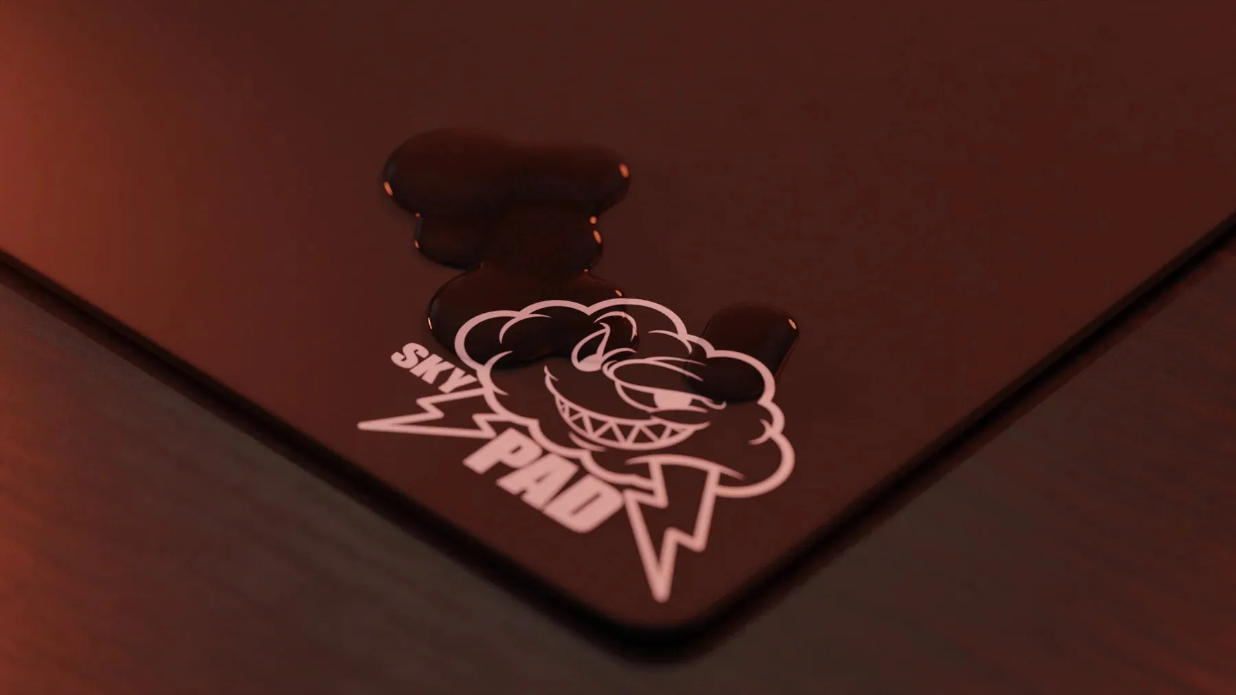 SkyPAD Glass Mouse Pad 3.0 L - Black Cloud