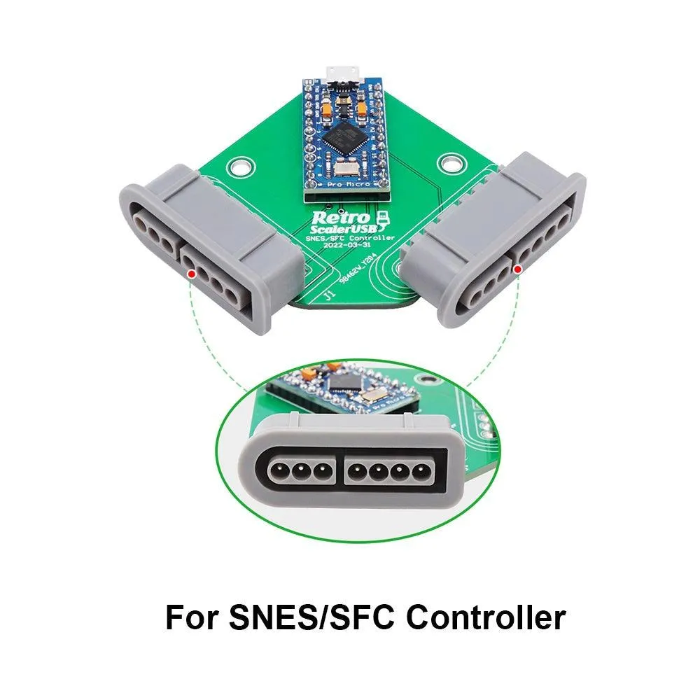 SNES/SFC to USB Adapter use your favourite Retro Controller on Windows, Pi, MiSTer