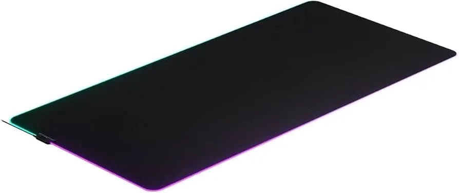 SteelSeries QcK Prism RGB Gaming Surface - 3XL Cloth - Optimized For Gaming Sensors - Maximum Control 24"L x 48"W