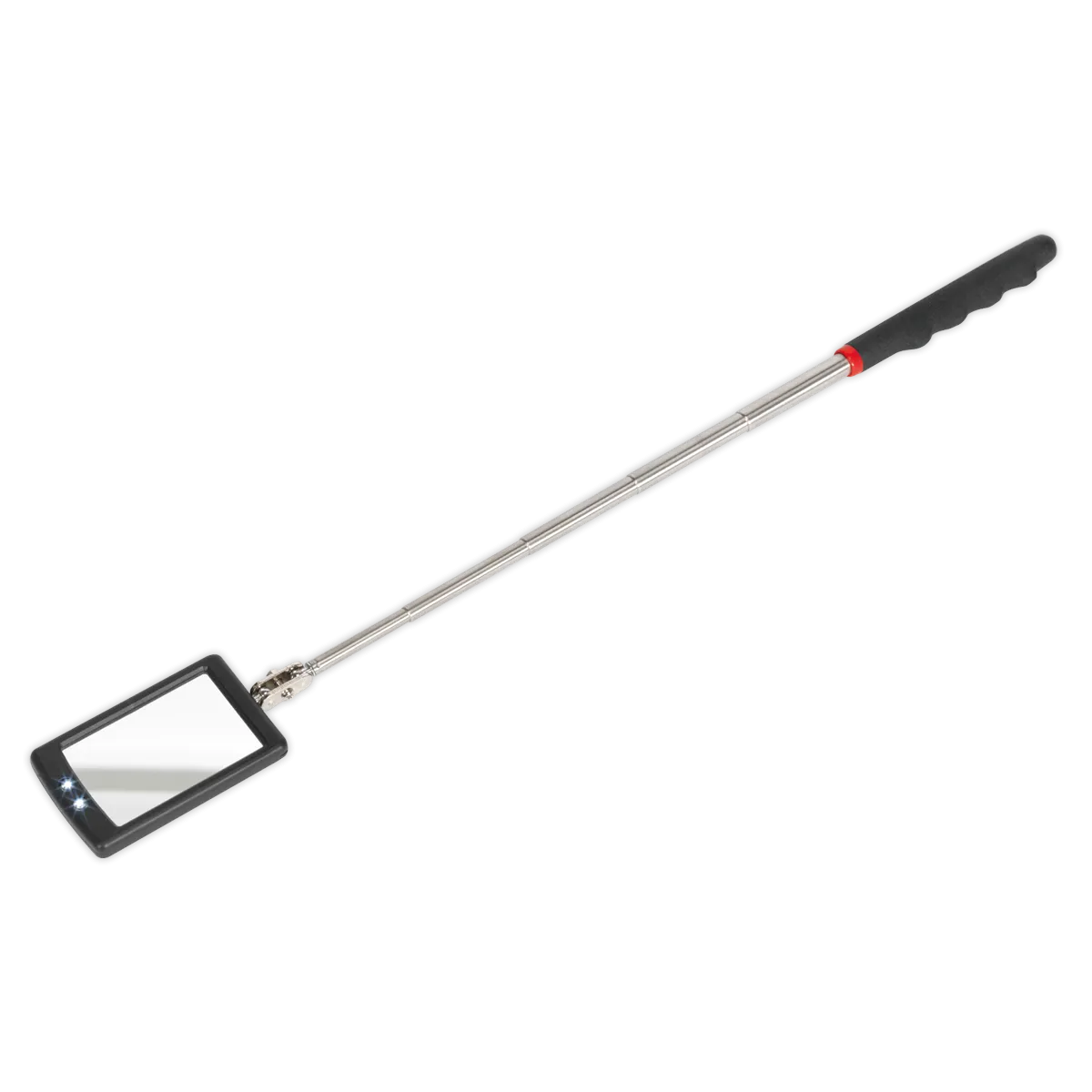 Telescopic Inspection Mirror 65 x 40mm with 2 LEDs