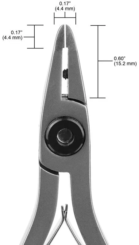 Tronex 7049 Mini Short Sturdy High Relief Head Razor-Flush Carbon Steel Slightly Rounded Tip Cutter with Long Ergonomic Handles, 5.8" OAL