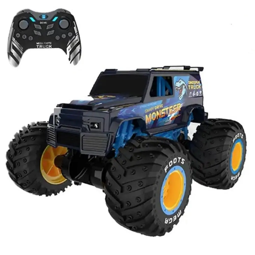 Wemzy - Rc, 1:10 Stunt Standing Large Wheel With Gyroscope, Blue UIXG