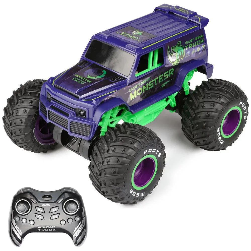 Wemzy - Rc, 1:10 Stunt Standing Large Wheel With Gyroscope, Purple RLE6