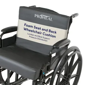 Wheelchair Back And Lumbar Cushion Set