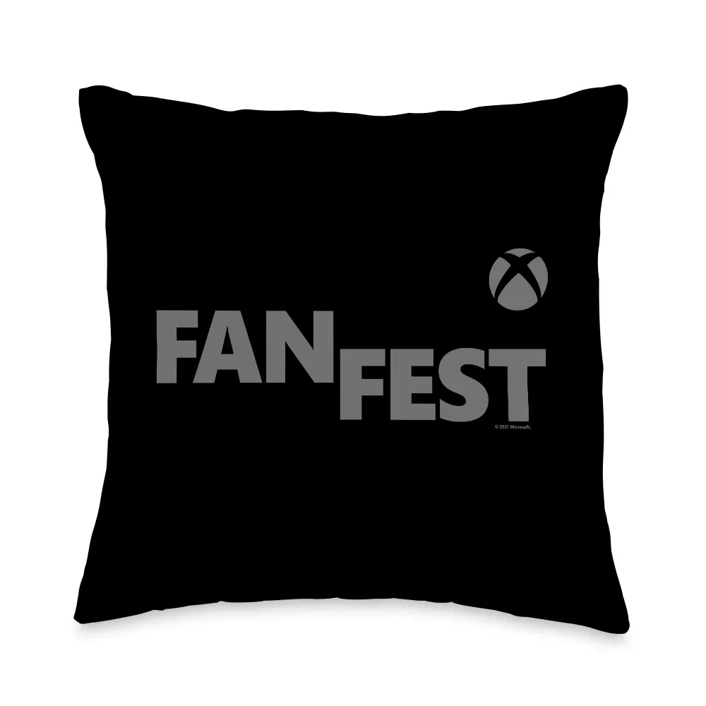 Xbox FanFest Wordmark Sphere Throw Pillow