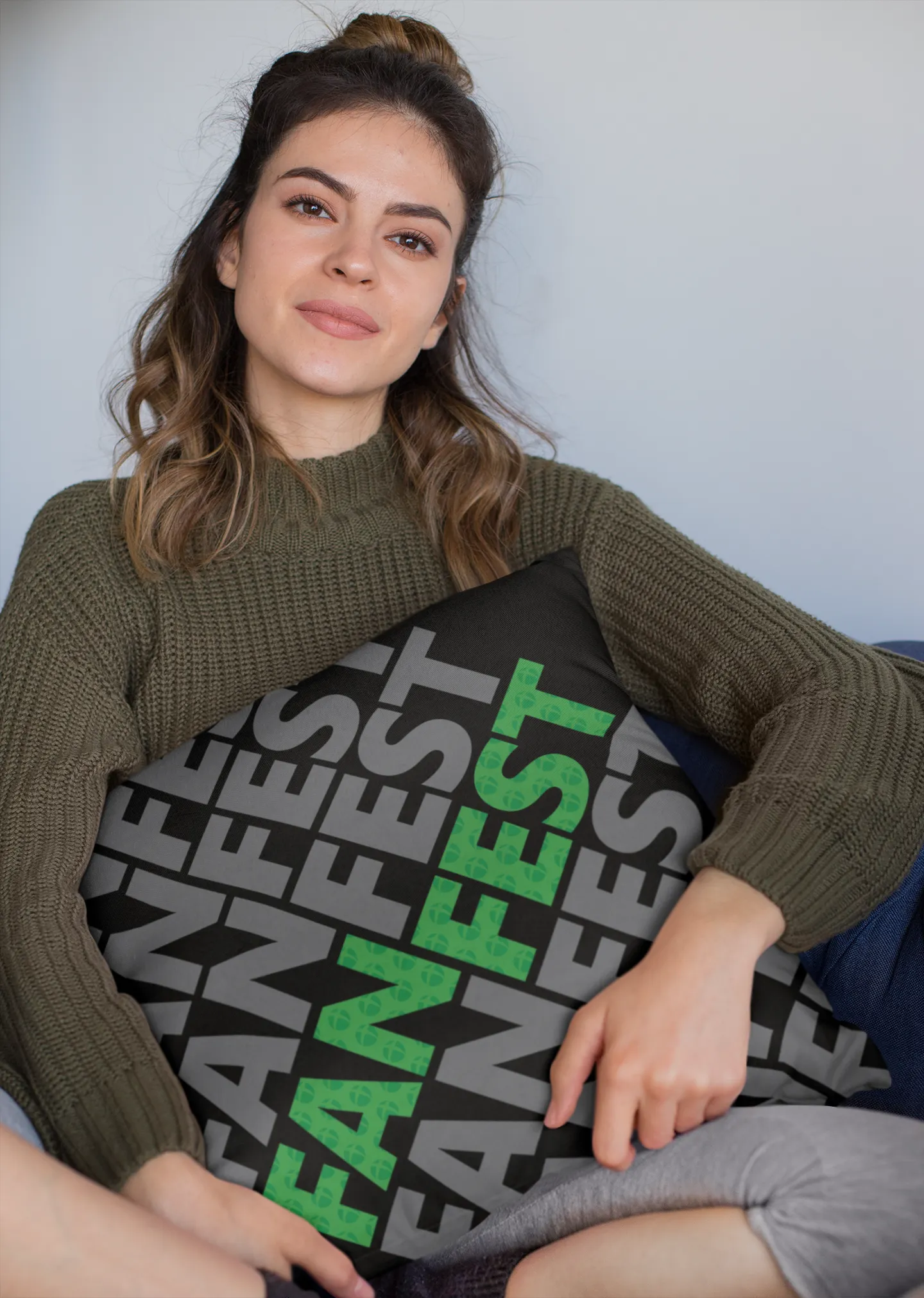 Xbox FanFest Wordmark Sphere Throw Pillow
